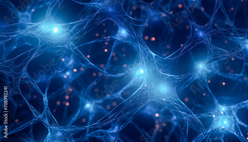 Neurons blue kaleidoscope mage