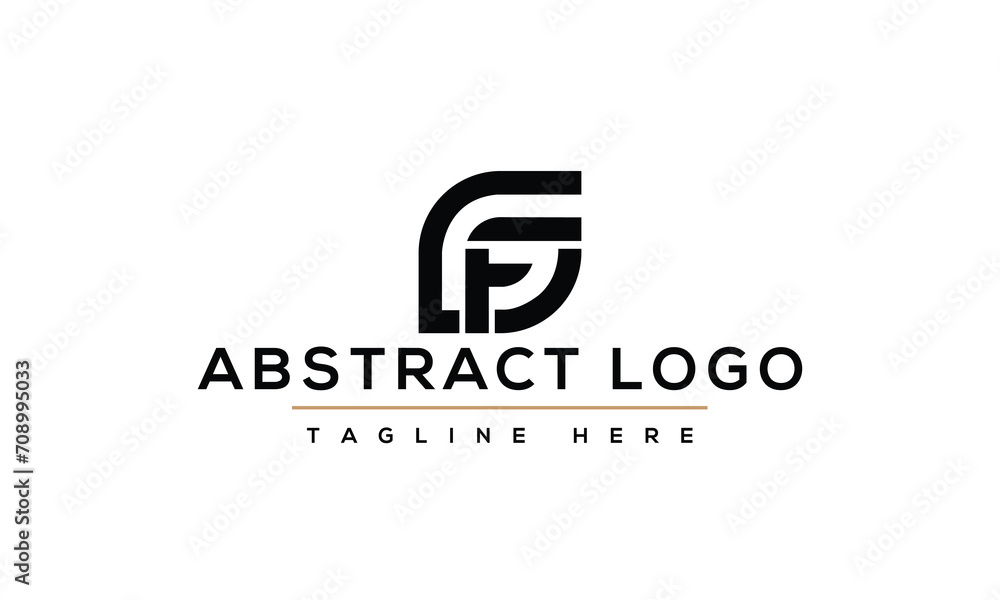 gf fg initial logo design vector graphic idea creative
