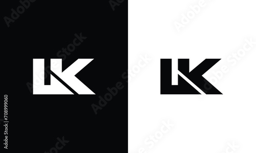 LK Letter Business Logo Design Alphabet Icon Vector Monogram