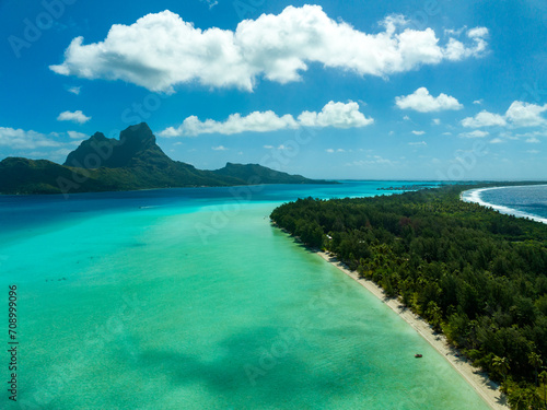 Bora Bora paradise by drone, French Polynesia © Azathoth Pics