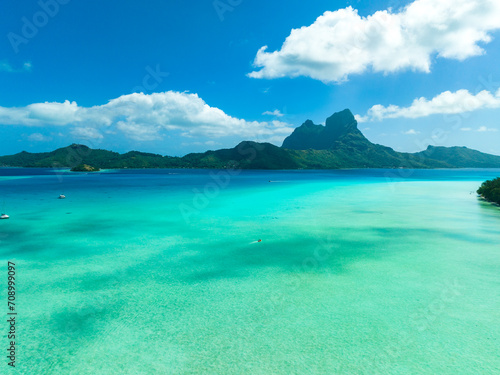 Bora Bora paradise by drone  French Polynesia