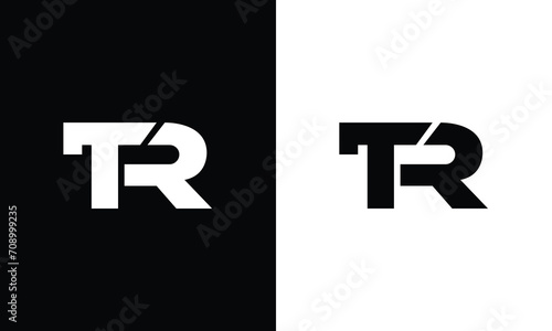 Letter TR logo. abstract TR vector design