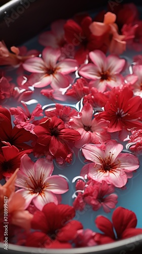 Short o fpink and red flowers UHD wallpaper photo