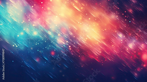 A close-up of a blurry background with red and blue light. Suitable for use as a backdrop in music videos, club promotions, or abstract design projects.