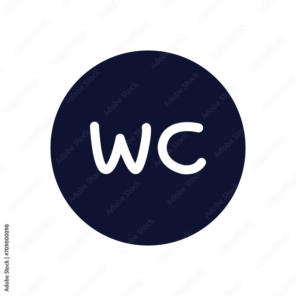 Restroom, toilet, wc, bathroom sign, icon illustration Restroom, toilet, wc, bathroom sign, icon illustration