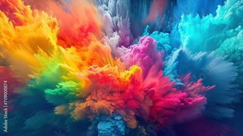 colorful Wallpaper, Realistic, HD - generative ai © Nia™