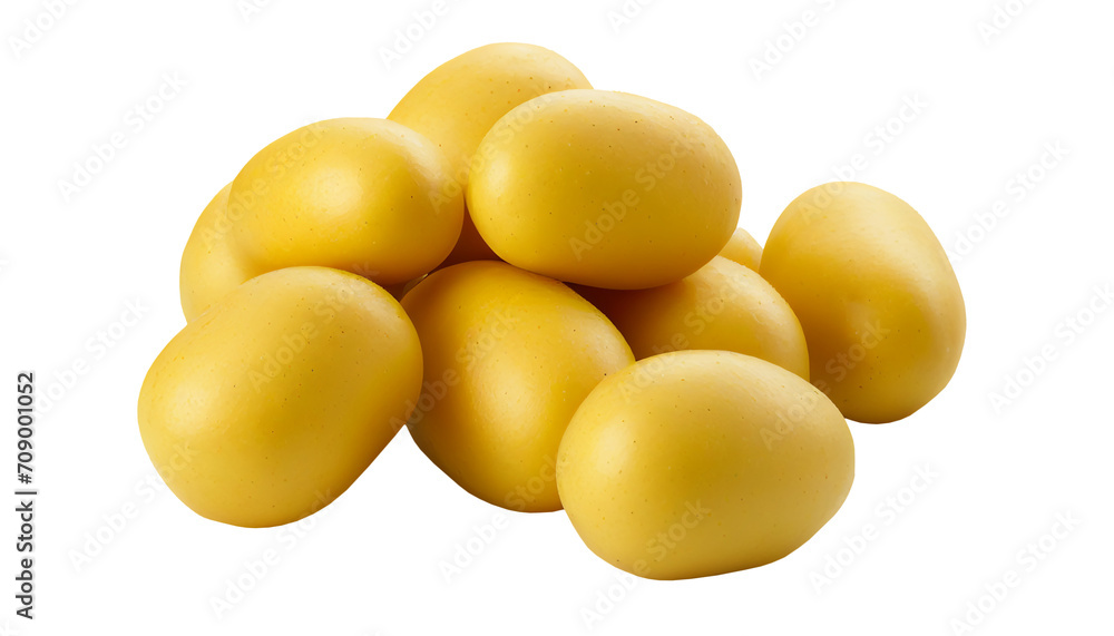 A crisp potato fritter with sour cream separated against a white background A crisp potato fritter with sour cream separated against a white background