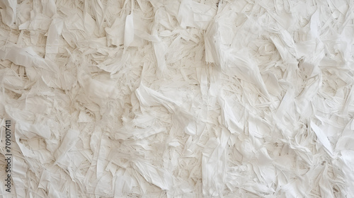 Texture of shredded filler paper for Gifting Shipping, generative ai