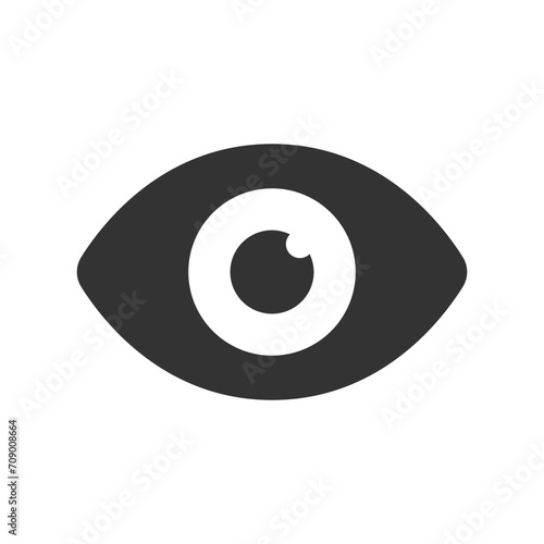 Show Password glyph vector icon isolated. Show Password stock vector icon for web, mobile app and ui design