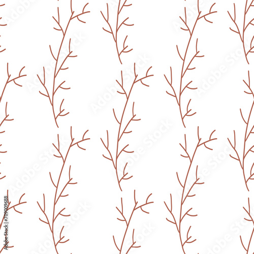 easter branches plant vector hunting spring patter