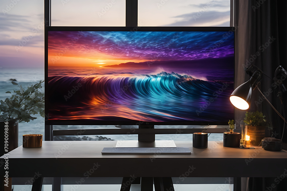 Fototapeta premium Computer screen 