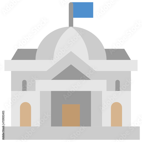 government flat icon