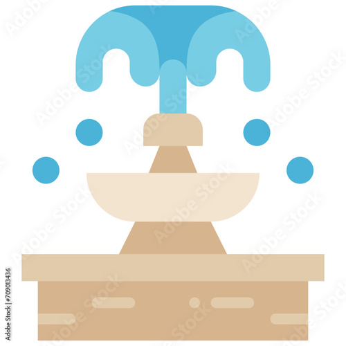 fountain flat icon