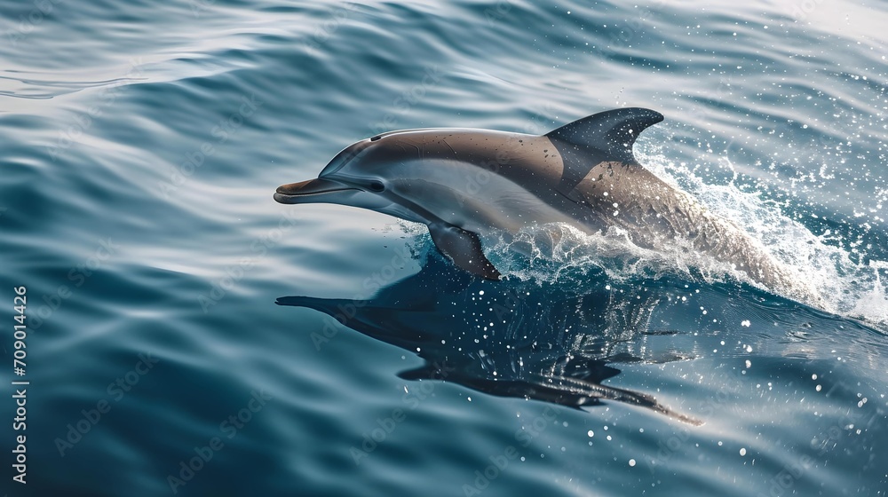 Fototapeta premium Dolphin in the Mediterranean waters