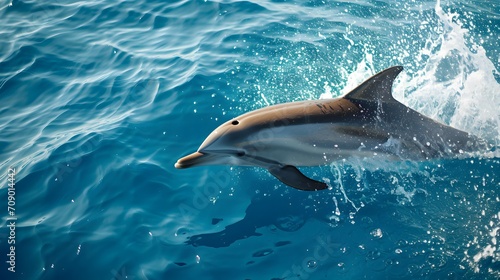 Dolphin in the Mediterranean waters photo