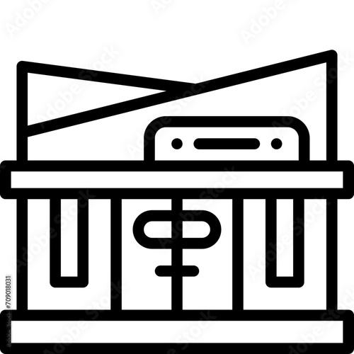 nightclub line icon