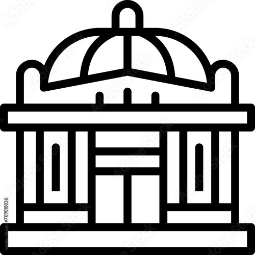 opera house line icon