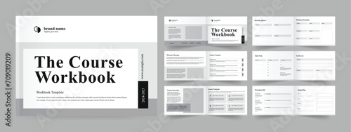 Course Workbook layout Workbook Magazine Journal and Planner 
