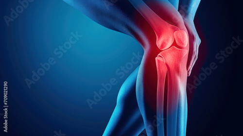 Neon Agony: Visualizing Knee Pain in Vivid Hues. Generative AI