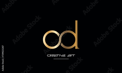 DO, OD, D, O abstract letters logo monogram
