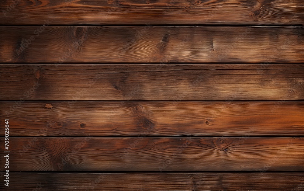 Naklejka premium wooden background with dark, brown wood grain, in the style of realistic landscapes with soft edges, 32k uhd, hand-drawn, collecting and modes of display, rustic figurative, spot metering.