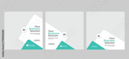 digital business instagram social media post template 