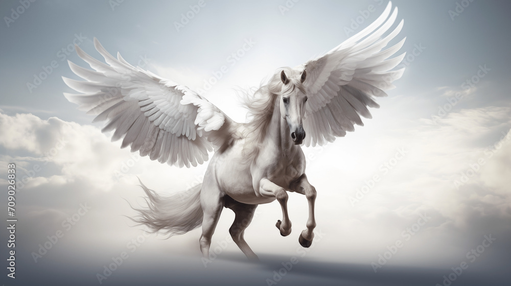 photograph real pegasus on cloud photograph real pegasus on cloud