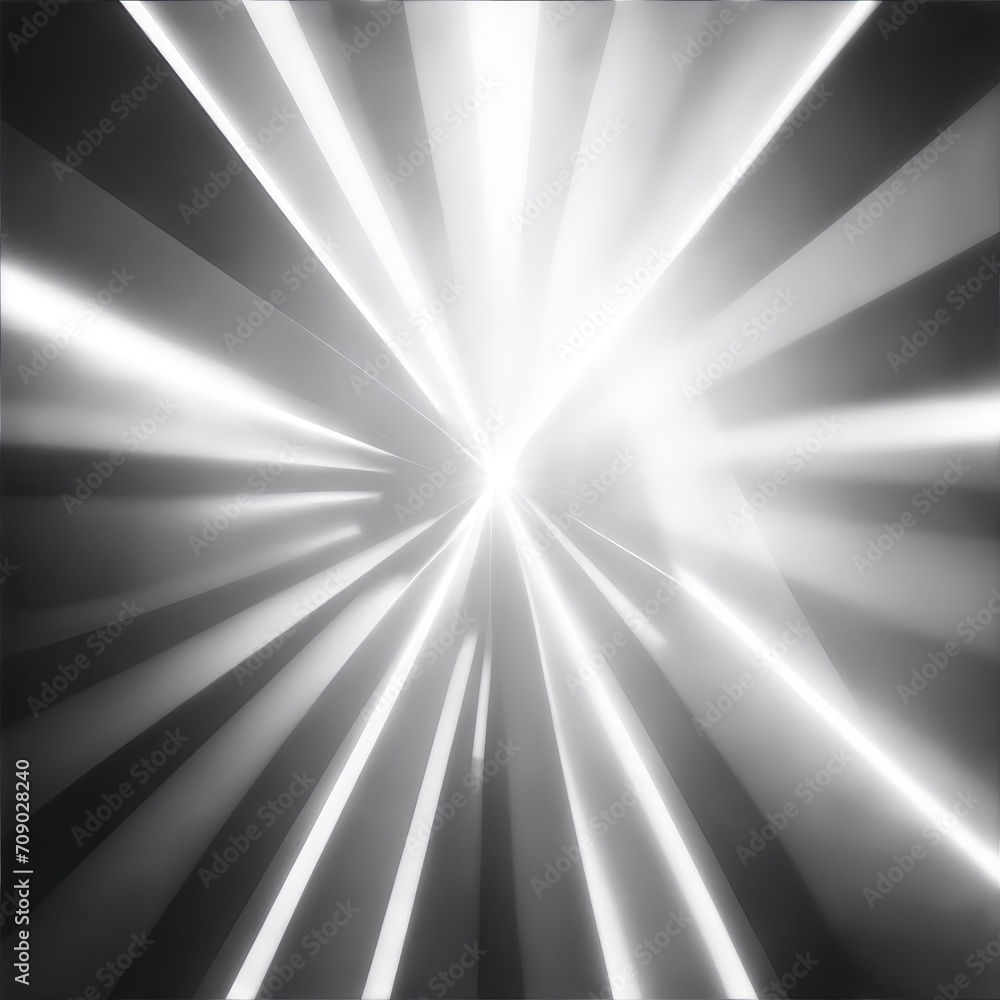 White light rays with geometric shapes background White light rays with geometric shapes background