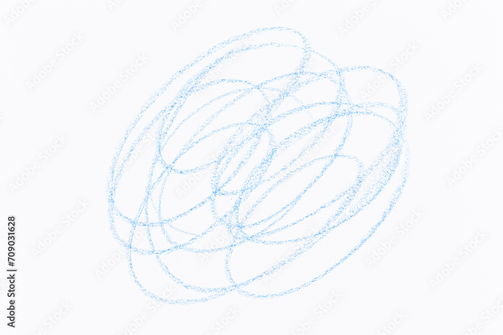 Wax crayon hand drawing blue background Wax crayon hand drawing blue background