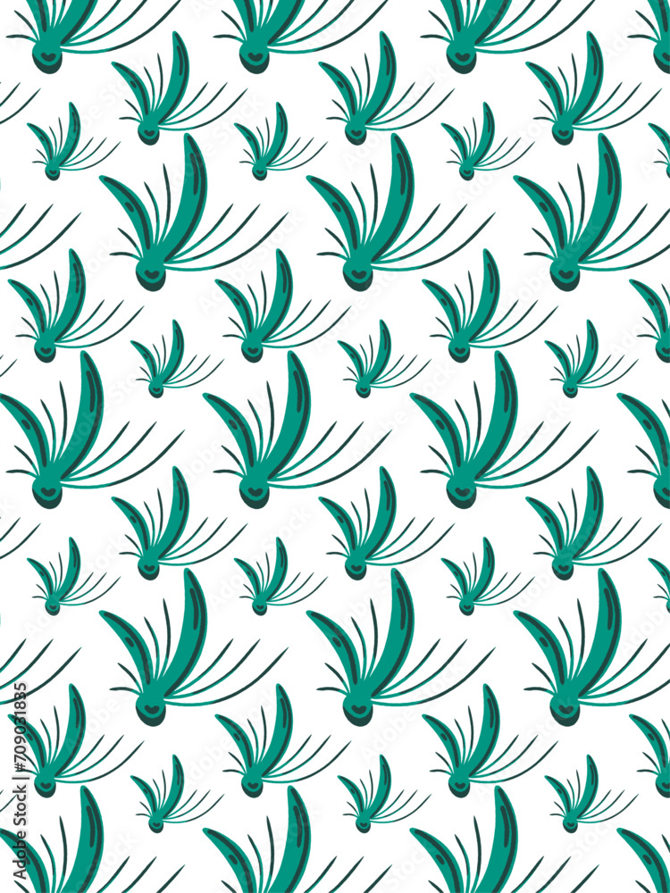 Pattern - plante et oiseau de la Jungle Pattern - plante et oiseau de la Jungle