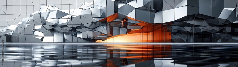 Obraz premium Geometric Texture, Background, Wallpaper - geometric, polygon, angular, abstract 