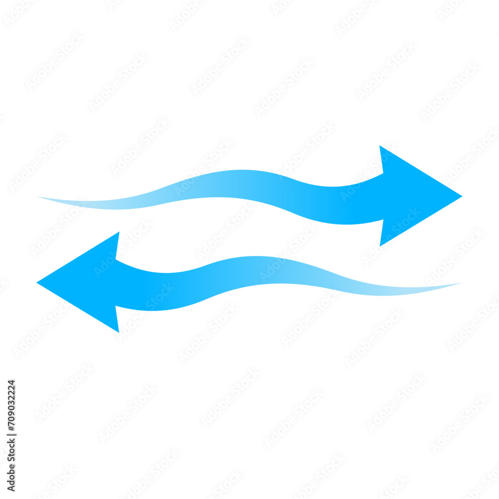 Air flow arrow vektor Illustration Air flow arrow vektor Illustration