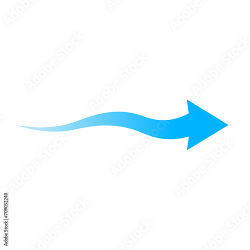 Air flow arrow vektor Illustration