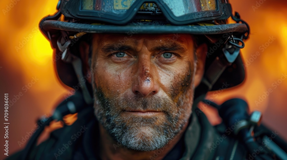Firefighter portrait photograph Firefighter portrait photograph