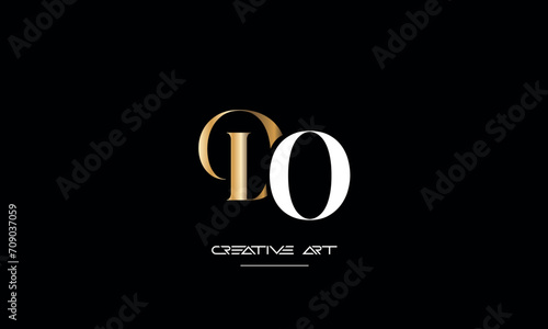 DO, OD, D, O abstract letters logo monogram
