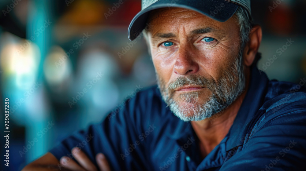 Portrait photography of a sports coach
