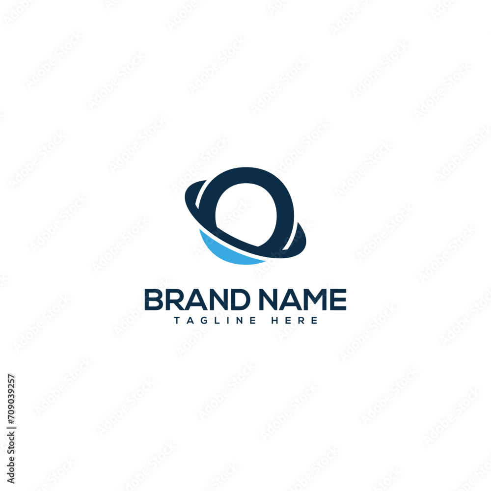 Obraz premium Professional O Letter Technology Logo Design vector Element.