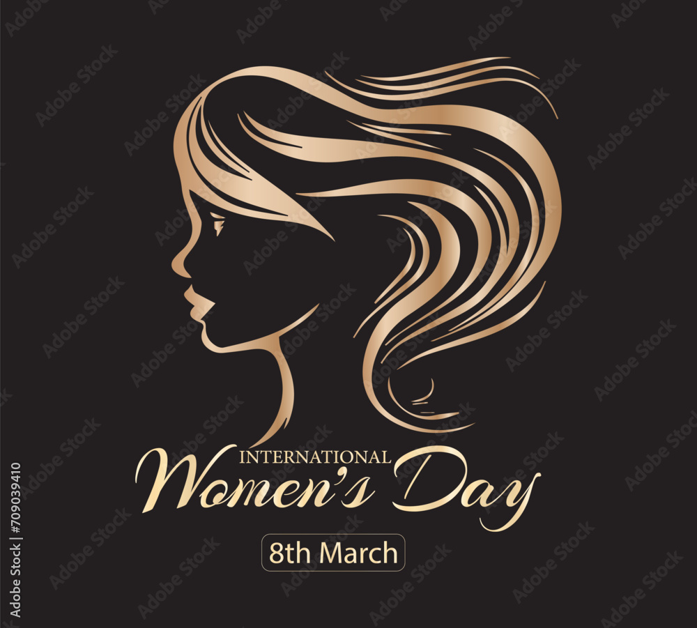 abstract woman's face poster, International Women's Day Vector illustration design abstract woman's face poster, International Women's Day Vector illustration design