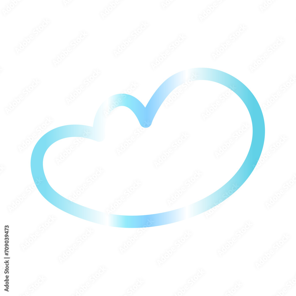 Cloud gradien icon 