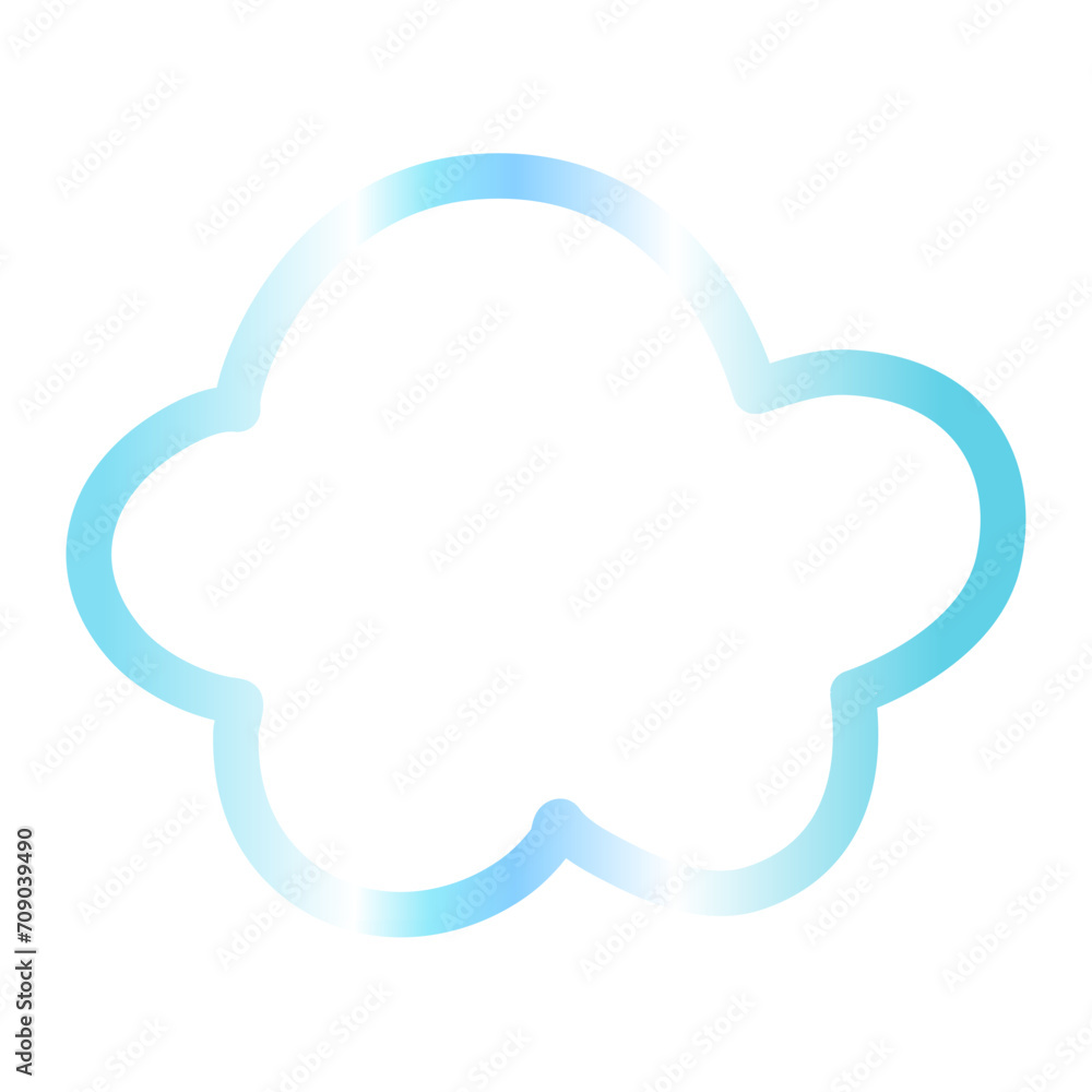 Cloud gradien icon Cloud gradien icon