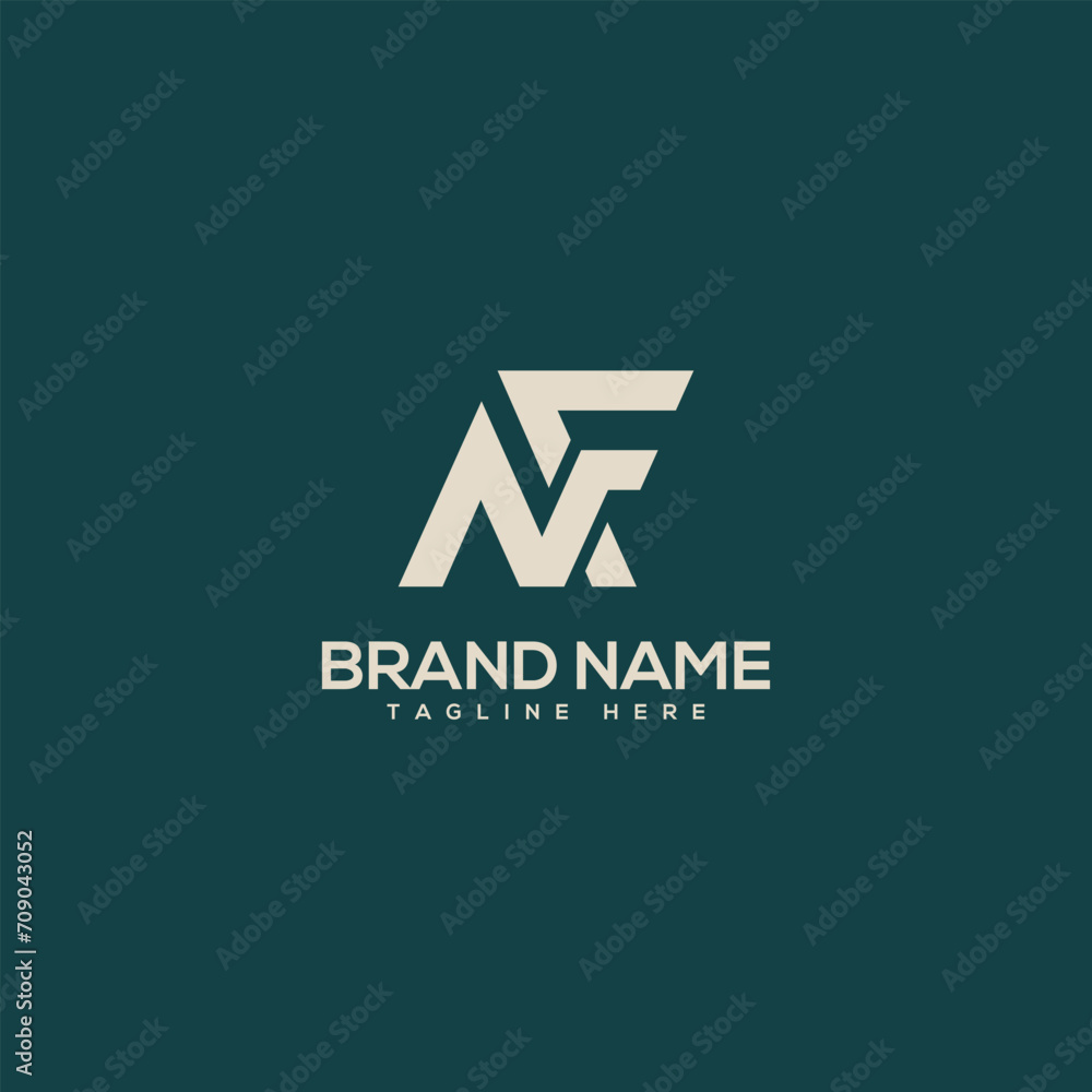 Professional unique letter NF FN monogram logo design template. Initials Business logo. Professional unique letter NF FN monogram logo design template. Initials Business logo.