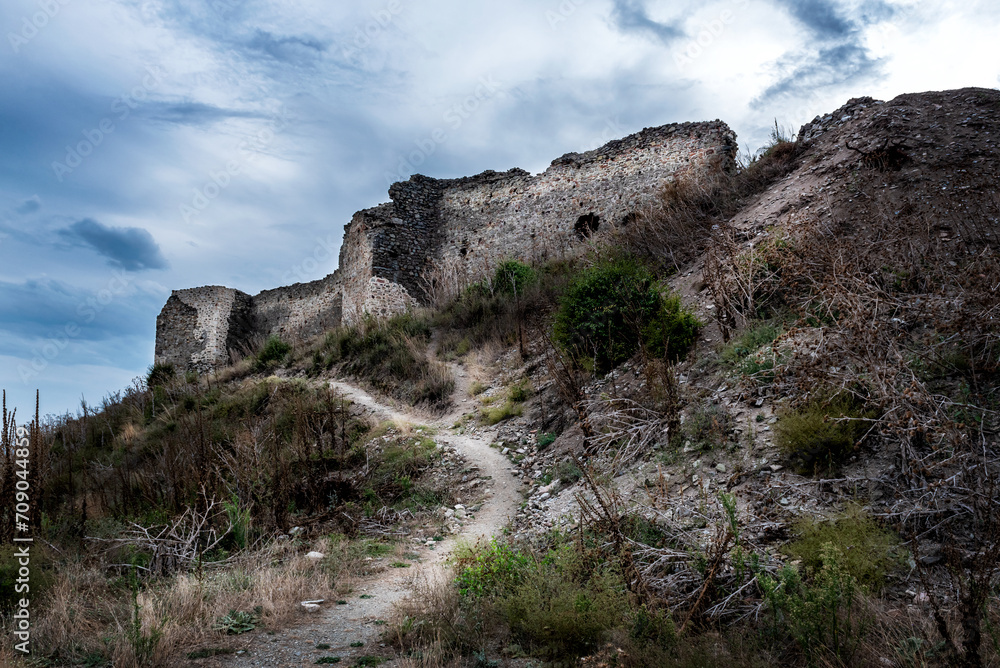 Ruins of Koprijan (Kurvingrad, Kurvinokape, Korvingrad), Serbian medieval fortress, located near Nis, in the southerna part of Serbia
