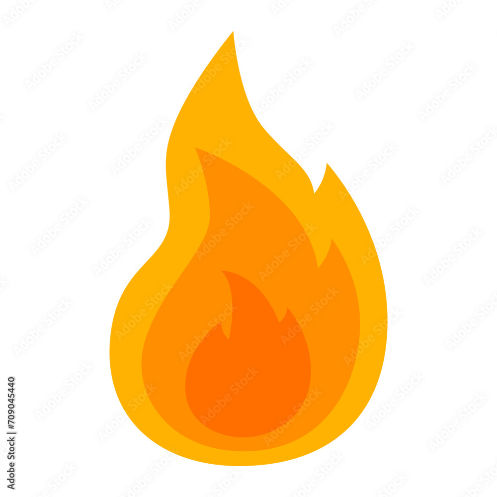 Fire flame icon. Fire flame icon.