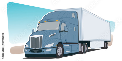 Modern truck cargo road isolated background white grey design vector template isolated