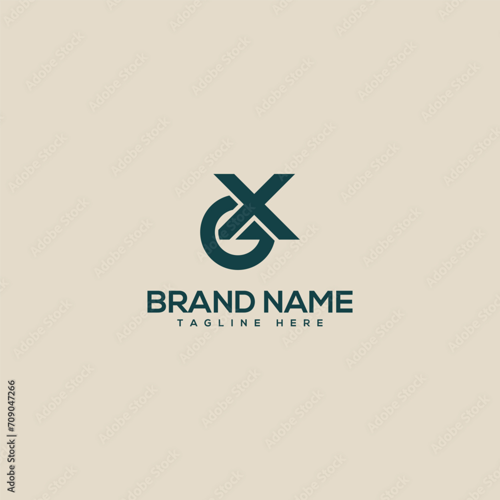 Professional unique letter GX XG monogram logo design template. Initials Business logo. Professional unique letter GX XG monogram logo design template. Initials Business logo.