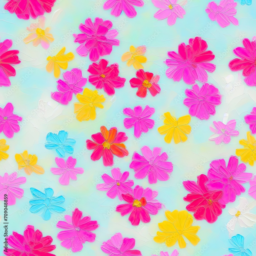 flower. Abstract seamless pattern. AI generated. flower. Abstract seamless pattern. AI generated.