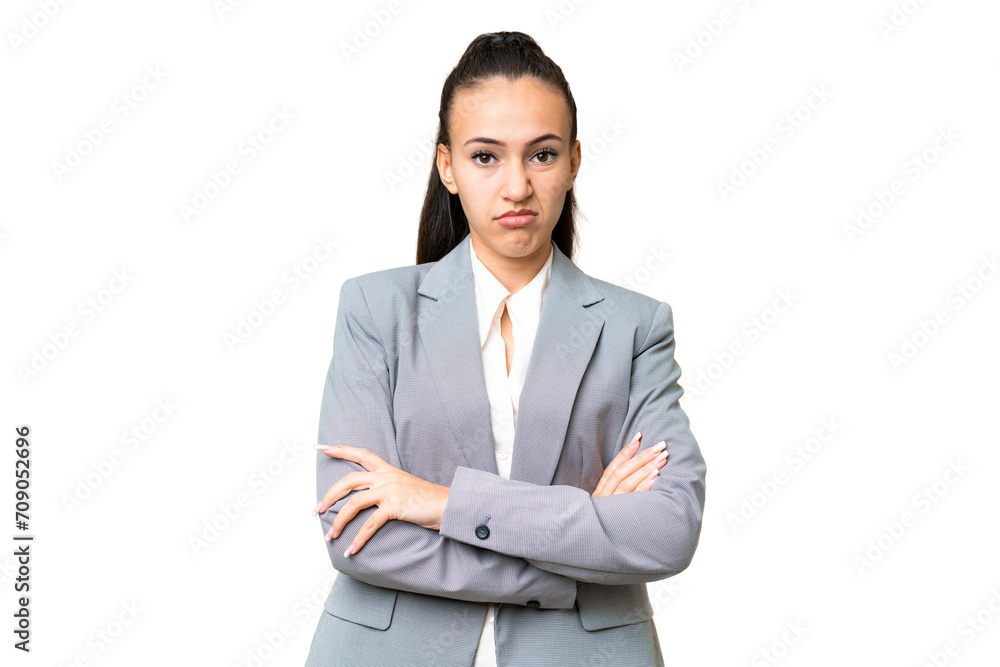 Young Arabian woman over isolated chroma key background feeling upset Young Arabian woman over isolated chroma key background feeling upset
