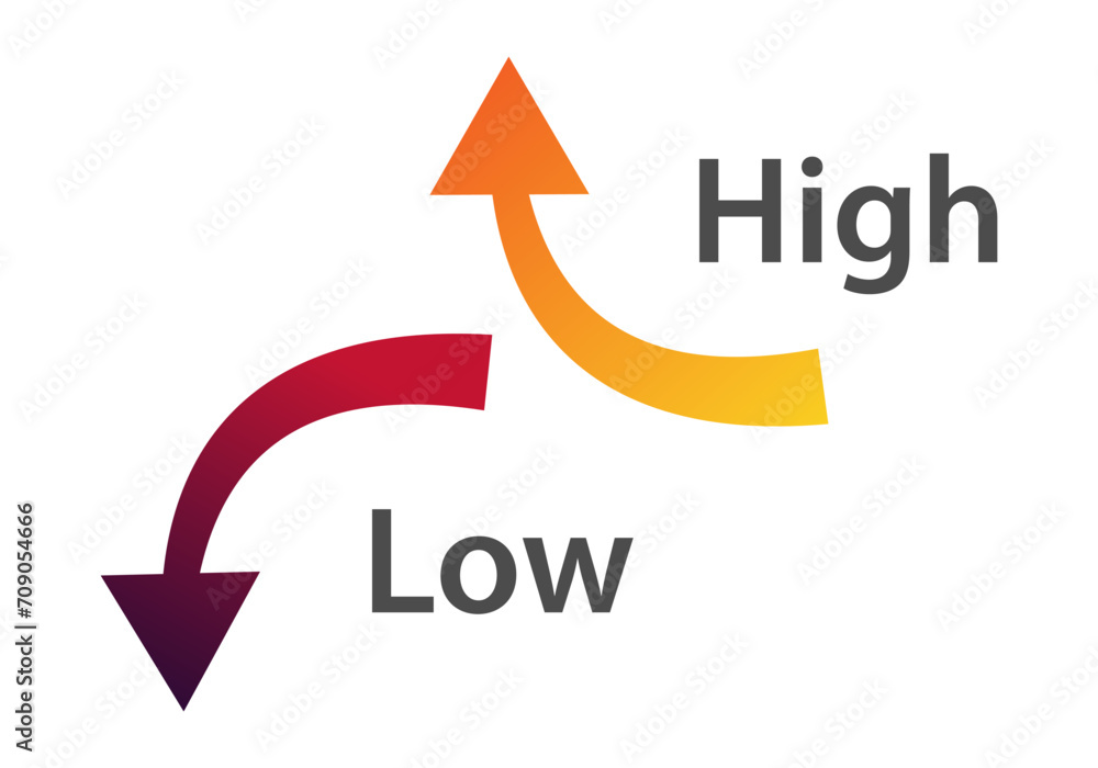 business icon arrow illustration up and down business icon arrow illustration up and down