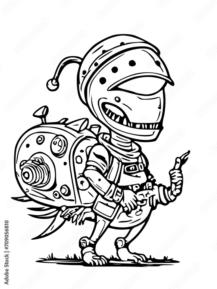 alien version of Santa Claus with a unique spaceship sleigh and alien reindeer, black and white svg 101 alien version of Santa Claus with a unique spaceship sleigh and alien reindeer, black and white svg 101