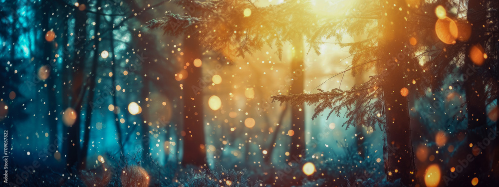 Nature background, Blurred bokeh: Close-Up with Copy Space - obrazy, fototapety, plakaty 
